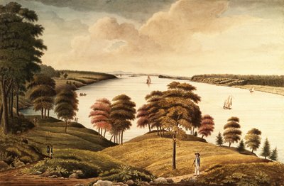 Vue de la rivière Hudson depuis Fort Knyphansen - Thomas Davies