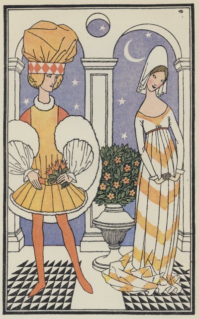 Illustration pour Le Décaméron de Boccace (lithographie couleur) - Thomas Derrick