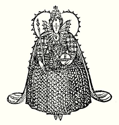 Reine Elizabeth I (lithographie) - Thomas Derrick