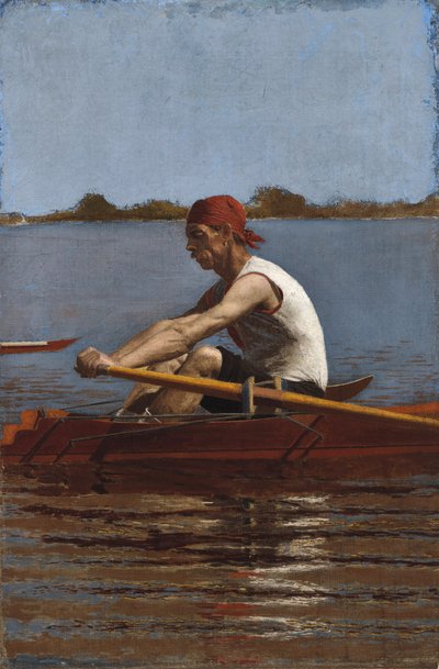John Biglin dans un skiff, 1874 - Thomas Eakins