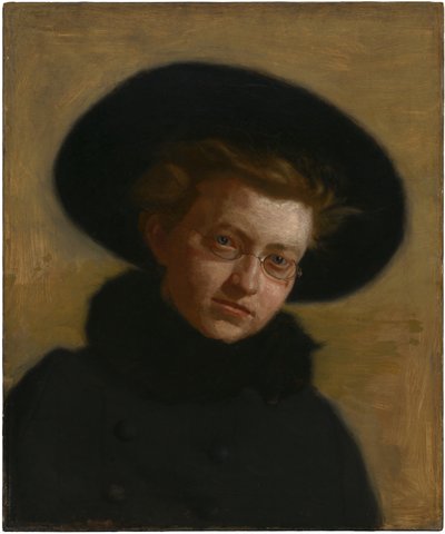 Portrait de Lillian Hammit (Jeune fille au grand chapeau) - Thomas Eakins