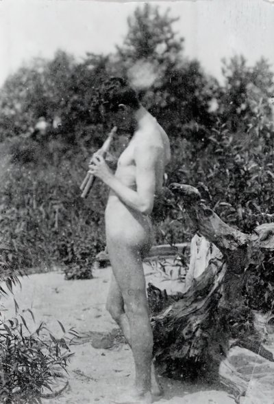 Joueur de cornemuse debout, étude pour Arcadia, vers 1883 - Thomas Eakins