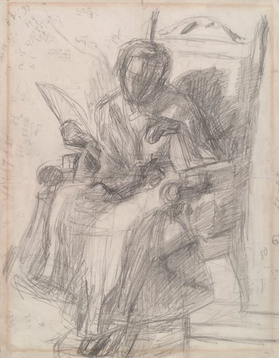 Étude pour Fille avec Chat - Katherine - Thomas Eakins