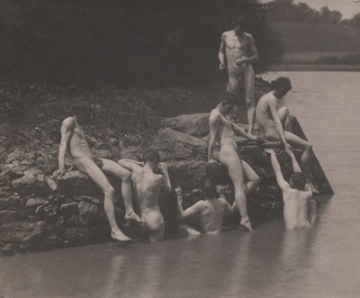 Étude pour "Natation - Thomas Eakins