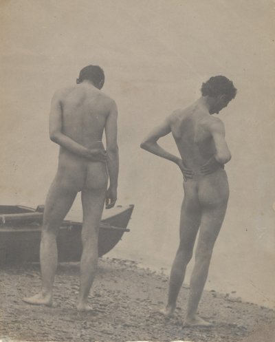 Thomas Eakins et John Laurie Wallace sur une plage, vers 1883 - Thomas Eakins
