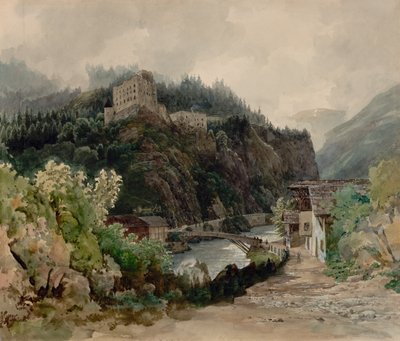 Vue du château de Landeck au Tyrol - Thomas Ender
