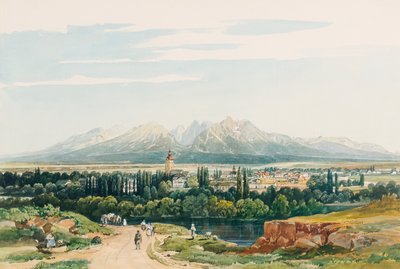 Château de Lomnitz et les Tatras en Hongrie - Thomas Ender