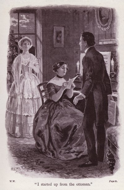 Illustration pour La Dame en blanc de Wilkie Collins - Thomas Eyre Macklin