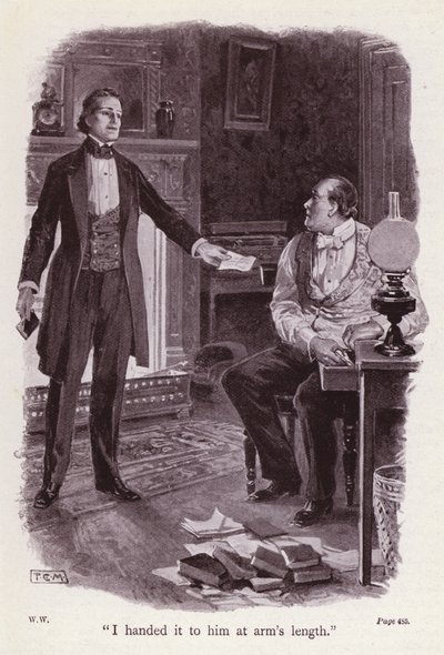 Illustration pour La Dame en blanc de Wilkie Collins - Thomas Eyre Macklin