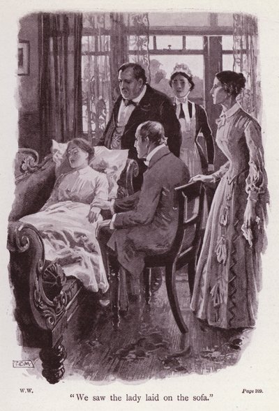 Illustration pour La Dame en blanc de Wilkie Collins - Thomas Eyre Macklin