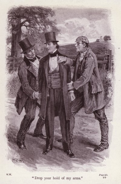 Illustration pour La Femme en Blanc de Wilkie Collins - Thomas Eyre Macklin