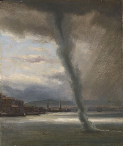 Une trombe marine dans la baie de Naples - Thomas Fearnley