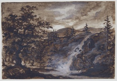 Paysage avec rochers, arbres et une rivière - Thomas Fearnley