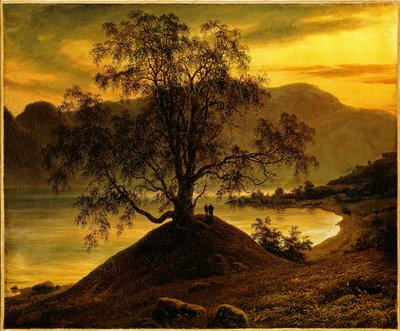 Vieux bouleau au Sognefjord - Thomas Fearnley