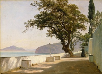 Terrasse avec chêne, Sorrente - Thomas Fearnley