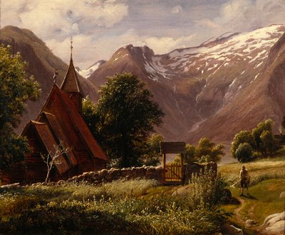 Église de Tjugum, Balestrand - Thomas Fearnley