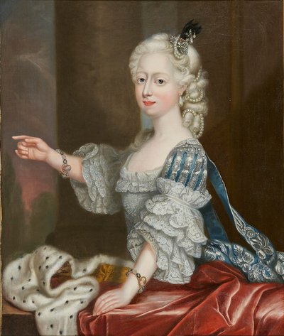 Princesse Augusta Frédérica de Grande-Bretagne 1737-1813, duchesse de Brunswick-Wolfenbüttel - Thomas Frye