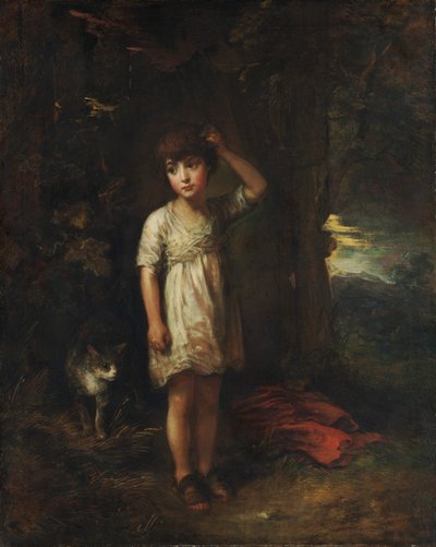 Un garçon avec un chat, matin - Thomas Gainsborough