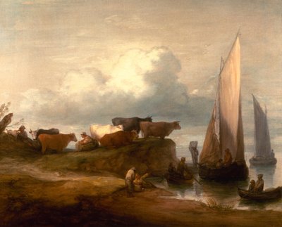 Un paysage côtier - Thomas Gainsborough