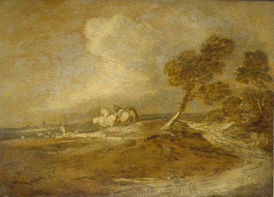 Un paysage avec des cavaliers - Thomas Gainsborough