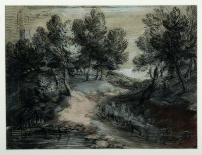 Un chariot de bois sur une route forestière, 1775-80 - Thomas Gainsborough