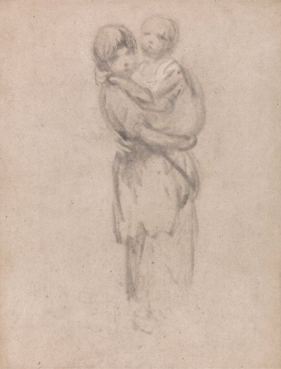Une jeune fille tenant un enfant - Thomas Gainsborough