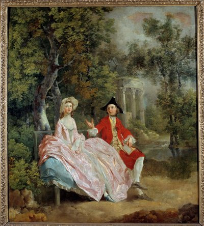 Conversation dans un parc : Thomas Gainsborough et sa femme Margaret - Thomas Gainsborough