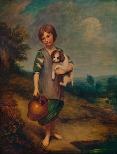 Fille de cottage avec chien et pichet, 1785, 1935 - Thomas Gainsborough