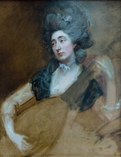 Margaret Gainsborough tenant un théorbe, vers 1777 - Thomas Gainsborough