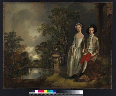 Portrait de Heneage Lloyd et de sa sœur, Lucy, vers 1750 - Thomas Gainsborough