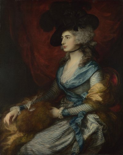 Portrait de Sarah Siddons, 1785 - Thomas Gainsborough
