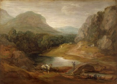 Paysage rocheux avec un pont, 1783-1785 - Thomas Gainsborough