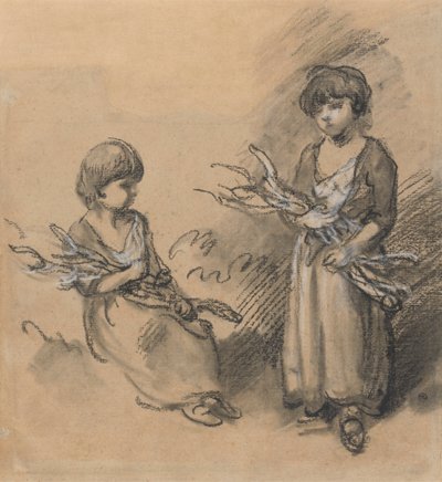 Études de filles portant des fagots - Thomas Gainsborough