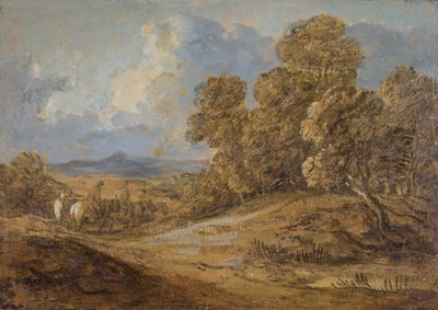 Paysage boisé avec des cavaliers, 1785-1788 - Thomas Gainsborough