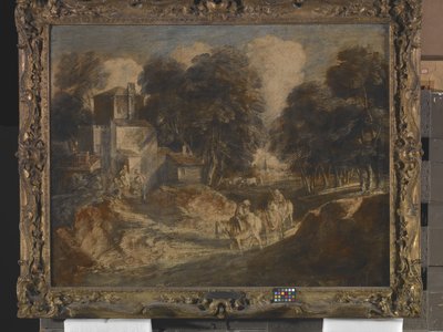 Paysage boisé avec paysans à cheval - Thomas Gainsborough