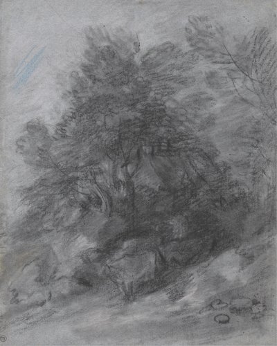 Paysage boisé avec berger, vaches et cottage - Thomas Gainsborough