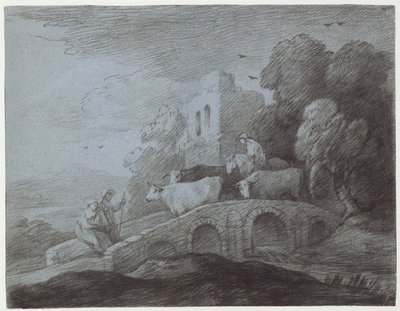 Paysage boisé avec berger conduisant du bétail - Thomas Gainsborough