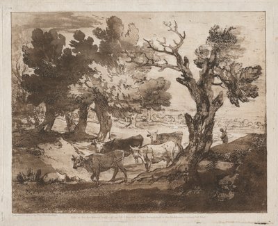 Paysage boisé avec berger et vaches - Thomas Gainsborough