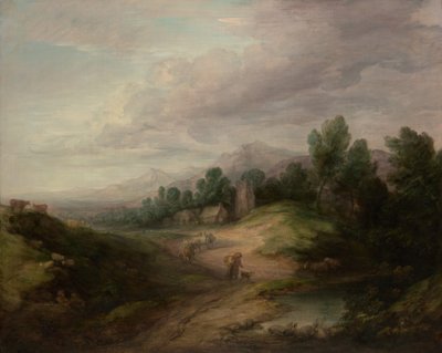 Paysage boisé en hauteur - Thomas Gainsborough