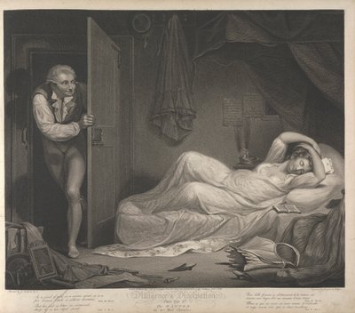 Diligence et dissipation : La débauchée dans sa chambre (Planche 3) - Thomas Gaugain