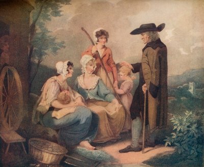 La porte du cottage, vers 1791 - Thomas Gaugain