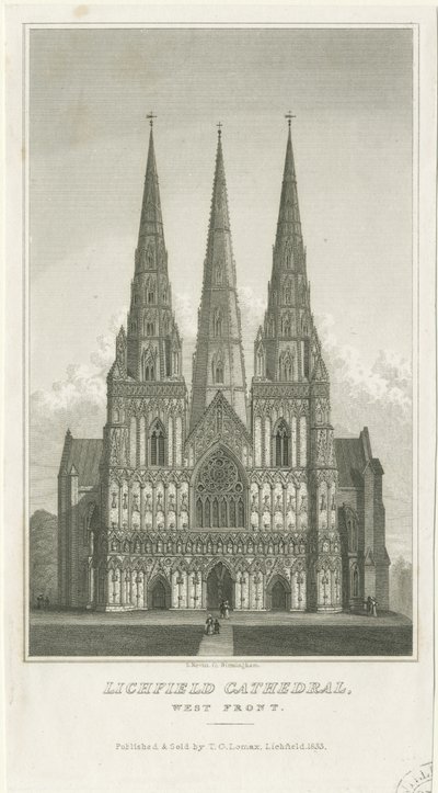Cathédrale de Lichfield - Façade ouest - Thomas George Lomax