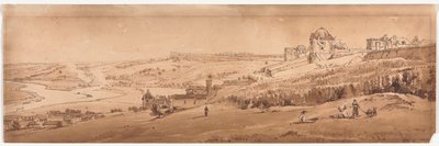 Une sélection de vingt des vues les plus pittoresques de Paris : Vue depuis la terrasse du palais à St. Germain-en-Laye, l