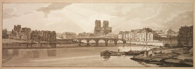 Vue du Pont de la Tournelle et de Notre-Dame prise de l