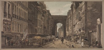 Sélection de vingt des vues les plus pittoresques de Paris : Vue de la porte Saint-Denis prise des faubourgs - Thomas Girtin
