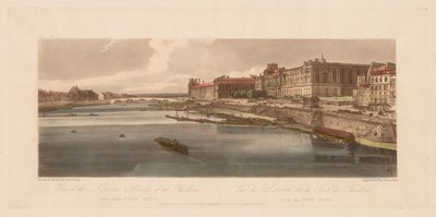 Vue du Louvre et du Pont des Tuileries prise du Pont Neuf - Thomas Girtin
