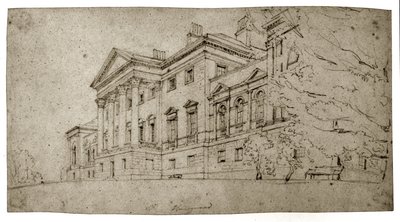 Harewood House, Yorkshire, vers 1798 - Thomas Girtin