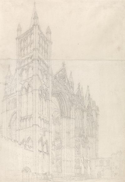 Cathédrale de Peterborough, Huntingdonshire - Thomas Girtin
