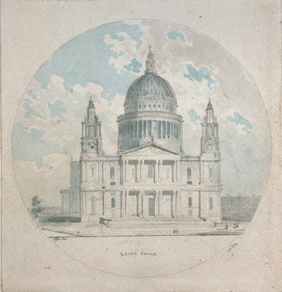 Cathédrale Saint-Paul, vers 1790 - Thomas Girtin