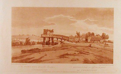 Die Wassermühle über der Brücke bei Charenton - Thomas Girtin